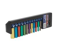 Sealey AK282D Multi-coloured Deep Socket Set 12pc 1/4"sq Drive Metric