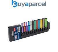 Sealey AK282D Premier Deep Multi-Coloured Socket Set 1/4"Sq Drive 12pc