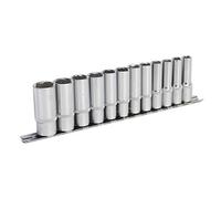 Sealey Ak2841 Socket Set 12Pc 3/8Sq Drive 6Pt Deep Walldrive Metric