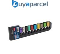 Sealey AK285 Premier Multi-Coloured Socket Set 3/8"Sq Drive 10pc