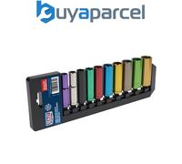 Sealey AK285D Premier Deep Multi-Coloured Socket Set 3/8"Sq Drive 10pc