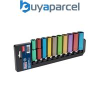 Sealey AK288D Premier Deep Multi-Coloured Socket Set 1/2"Sq Drive 10pc