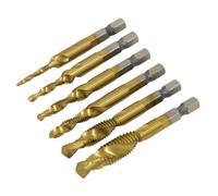 Sealey Ak3025 Combination Drill & Tap Bit Set 6Pc
