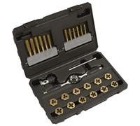 Sealey Ak3026Imp Premier Hexagonal Tap & Die Set 26Pc Hexagonal - Imperial - Titanium Coated