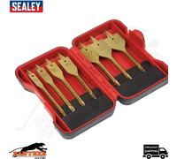Sealey AK3707FW Flat Wood Drill Bit Set 7PC -1/4InHex Shank