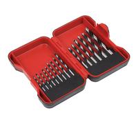 Sealey Brad Point Wood Drill Bit Set AK3715W – 15 Piece Silver