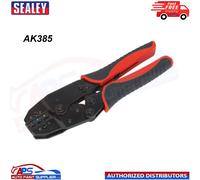 Sealey AK385 Ratchet Terminal Crimping Plier Crimper Electricians Tool Insulated