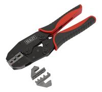 Sealey AK3857 Ratchet Crimping Tool Interchangeable Jaws