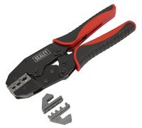 Sealey AK3857 Ratchet Crimping Tool Interchangeable Jaws