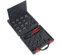 Ratchet Crimping Tool with Jaws and Storage Case