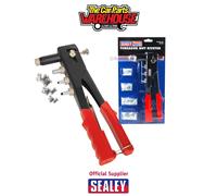 Sealey AK393 Threaded Nut Riveter/Rivet Gun Rivnut Insert Tool +40 Rivets M3-M6