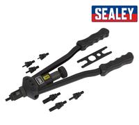 Sealey AK3985 Threaded Nut Riveter - Rivet Nut - Long Arm - Suits M3-M12 Threads