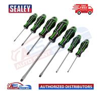 Sealey AK4321HV Premier 7 pc GripMAX® Screwdriver Set - Hi-Vis Green