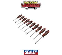 Sealey Screwdriver Set AK4324 GripMAX Torx 10-Piece Red