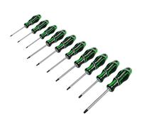 Sealey Screwdriver Set 10pc TRX-Star GripMAX® - Hi-Vis Green