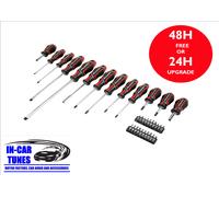 Sealey Screwdriver & Bit Set GripMAX® AK4370 33pc Red