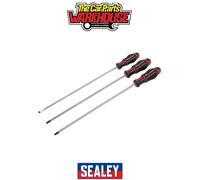 Sealey Screwdriver Set GripMAX Extra-Long 300mm 3pc