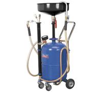 Sealey Ak456Dx Mobile Oil Drainer with Probes 35Ltr Air Discharge