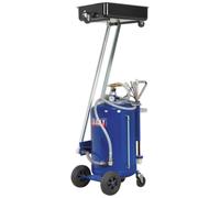 Sealey Mobile Oil Drainer + Probes 80L Cantilever Air Discharge