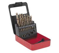 Sealey AK4701 HSS Cobalt Split Point Fully Ground Drill Bit Set 19pc Metric