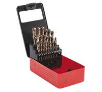 HSS Cobalt Split Point Fully Ground Drill Bit Set 25pc Metric