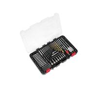 Sealey AK47104 104 Piece HSS Drill & Screwdriver Bit Set Nut Runner Drill Driver