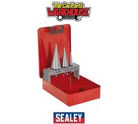 HSS M2 Step Drill Bit Set 3pc Double Flute