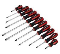 Sealey Ak4933 Screwdriver Set 11Pc Hammer-Thru