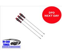 Sealey ak4942Hammer-Thru Screwdriver Set Extra-Long 450mm 3pc Premier