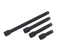 Sealey Impact Extension Bar Set AK5513 – 4 pc 1/2" sq Drive