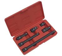 Sealey Impact Adapter & Extension Bar Set6 Piece 1/2" Square Drive