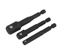 Sealey AK5521 3 Piece Impact Socket Adaptor Set