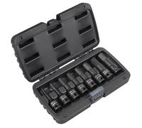 Sealey AK5600 Premier Imperial Hex Impact Socket Bit Set 1/2"Sq Drive 8pc