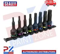 Sealey AK56001 8pc 1/2"Sq Drive Hex Impact Socket Bit Set