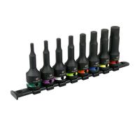 Hex Impact Socket Bit Set 8pc 1/2"Sq Dive - AK56001