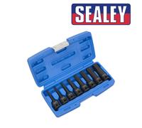Sealey AK5601 8pc 1/2"Sq Drive Hex Impact Socket Bit Set