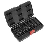 Sealey Premier Hex Impact Socket Bit Set 1/2"Sq Drive 8pc AK5601
