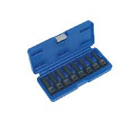 Sealey AK5604 1/2" Drive 8 Piece Impact Spline Socket Bit Set