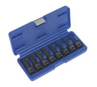 Sealey AK5604 Impact Spline Socket Bit Set 8Pc 1/2inSq Drive