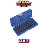Sealey AK5604 Premier Spline Impact Socket Bit Set 1/2"Sq Drive 8pc
