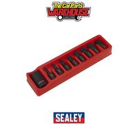 Sealey Impact Spline Bit and Holder Set AK5611 9pc 1/2" Drive