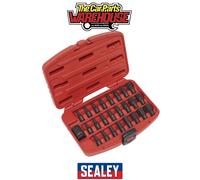 Sealey Impact TRX-Star*/Hex/Spline Bit Set 25pc 1/2" Sq Drive