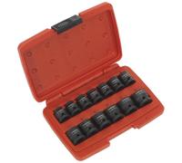 Sealey AK5613LP Impact Socket Set 13Pc 1/2inSq Drive Low Profile Metric
