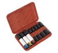 Sealey Impact Socket and Wheel Nut Remover Set Ak5615M – 15pc 1/2" Drive