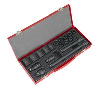 Sealey AK5619M Premier Impact Socket Set 1/2"Sq Drive 19pc