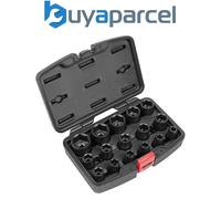 Sealey Impact Socket Set AK5624M, Metric 1/2in Square Drive, 16-Piece