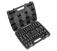 Sealey AK5633M Impact Socket Set 3/8"Sq Drive 6 - 24mm Standard & Deep STP25