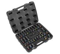Sealey Premier Impact Socket Set 1/2" Square Drive 34 Pieces Hardened Tempered Ak5635M