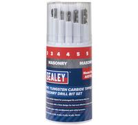 Sealey AK5702 Tungsten Carbide Tipped Masonry Drill Bit Set 11pc