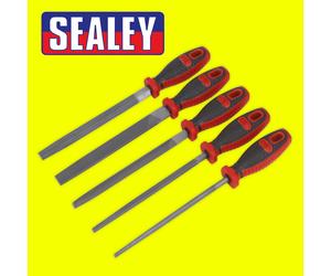 Sealey AK573 5 Piece Engineers Half & Square Round, Flat, Three Square File Set